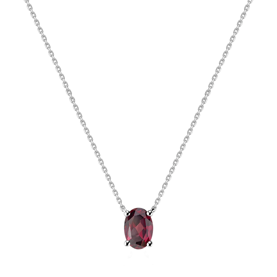 Necklace with Rhodolite Mystic Depth