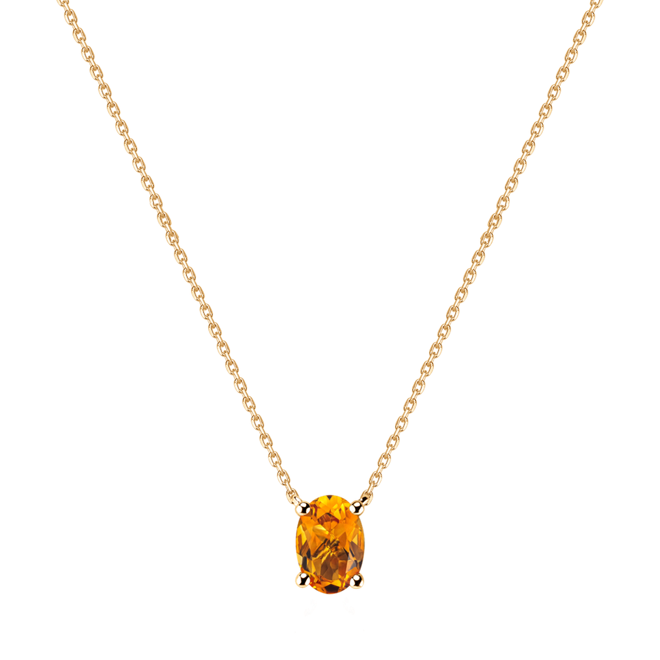 Necklace with Citrine Mystic Depth