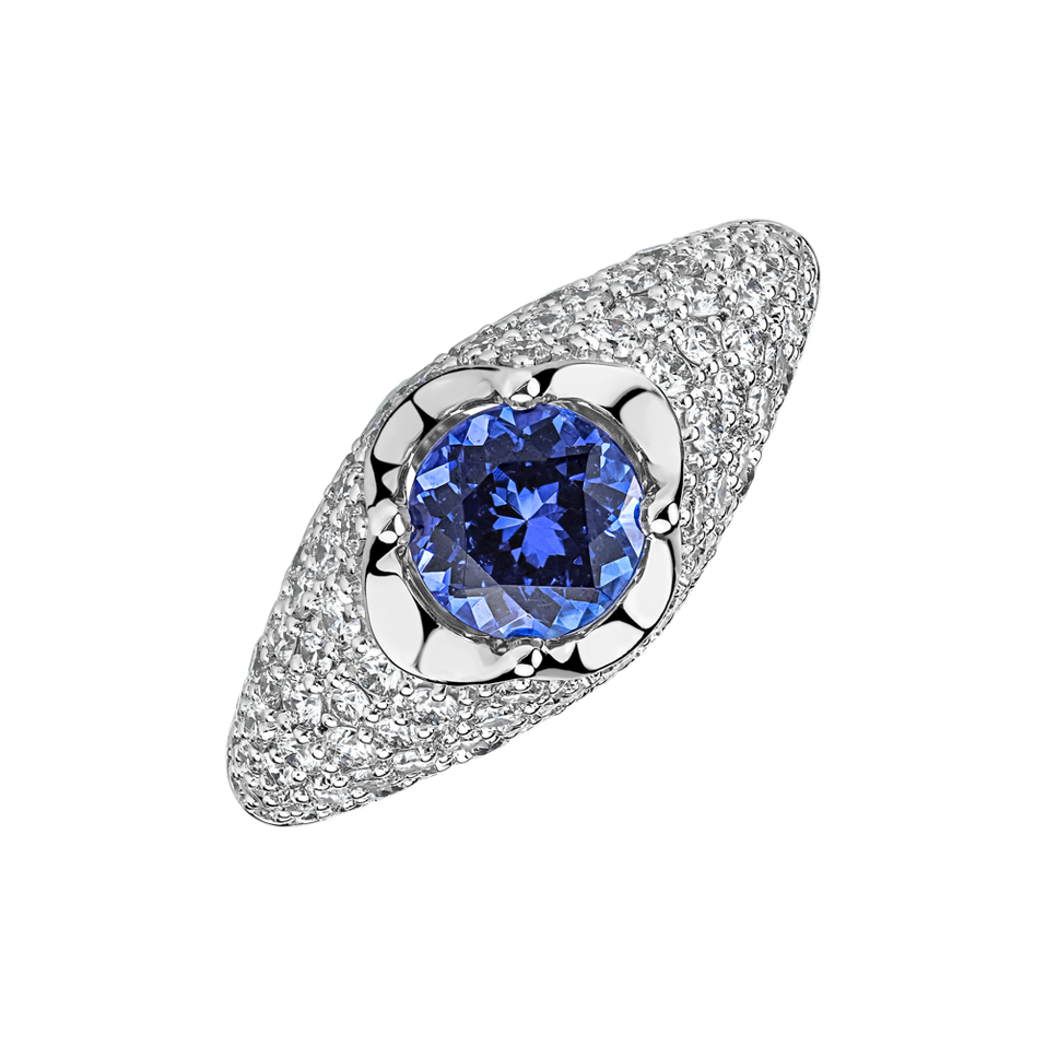 Diamond ring with Tanzanite Rya