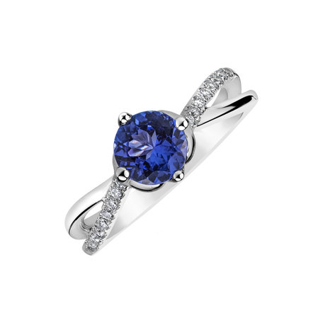 Diamond ring with Tanzanite Valery