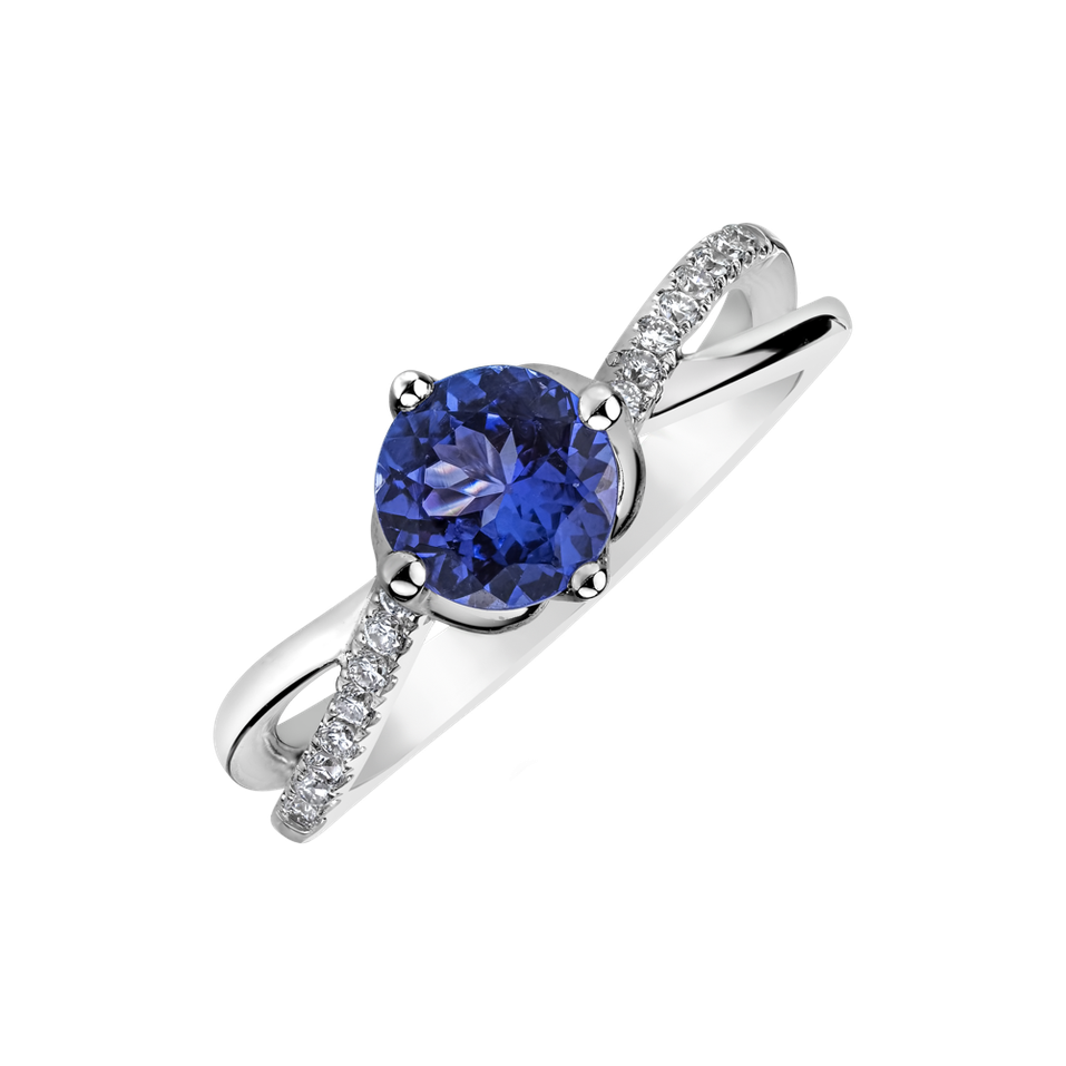 Diamond ring with Tanzanite Valery