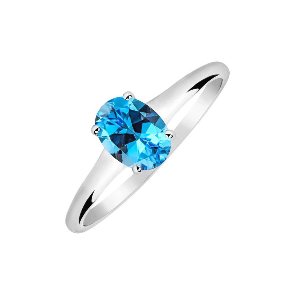 Ring with Topaz Mystic Abyss