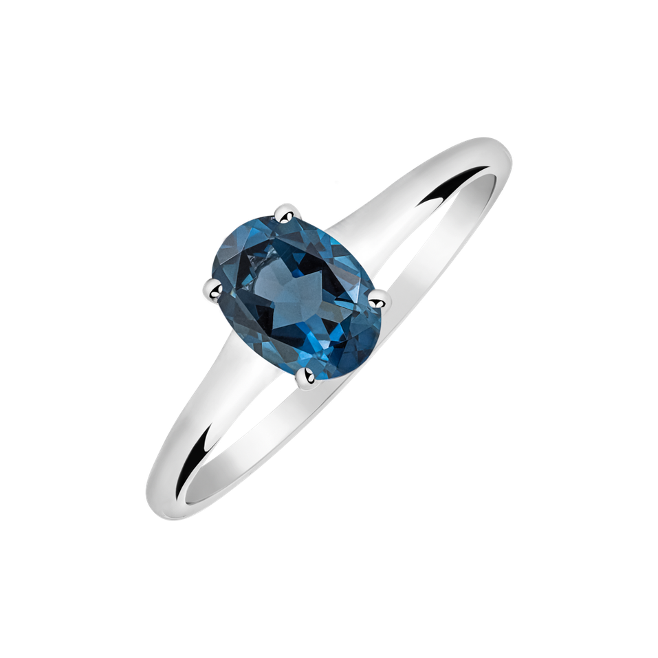 Ring with Topaz Mystic Abyss