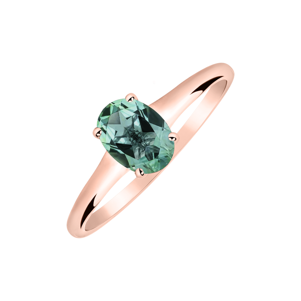 Ring with Tourmaline Mystic Abyss