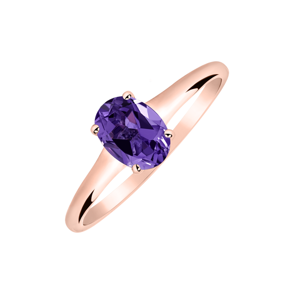 Ring with Amethyst Mystic Abyss