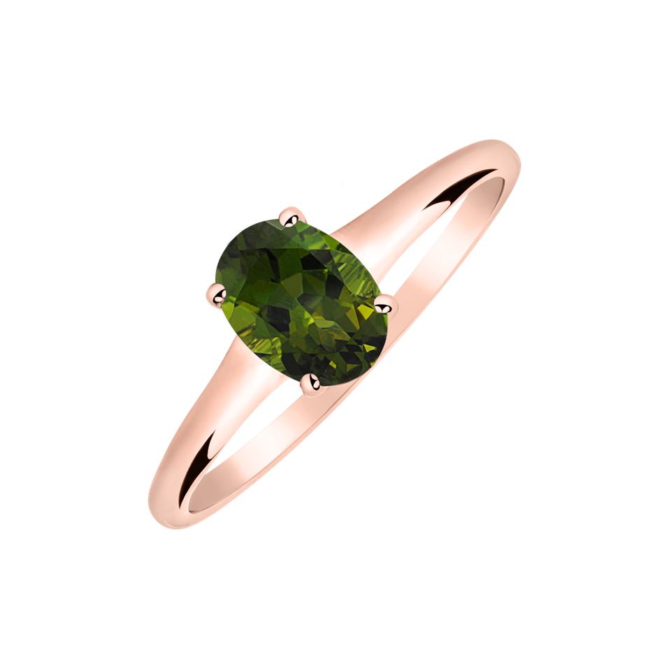 Ring with Tourmaline Mystic Abyss