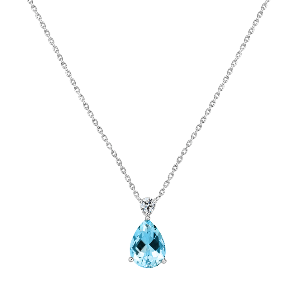 Diamond necklace with Topaz Ismene