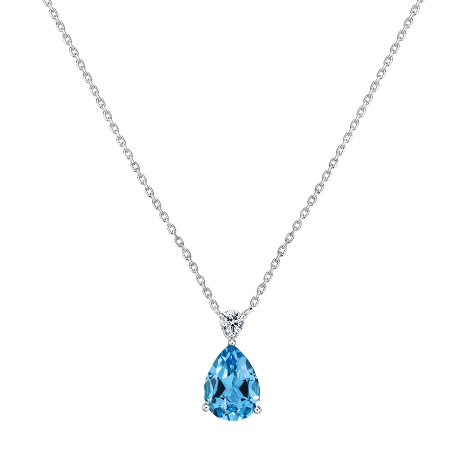 Diamond necklace with Topaz Ismene