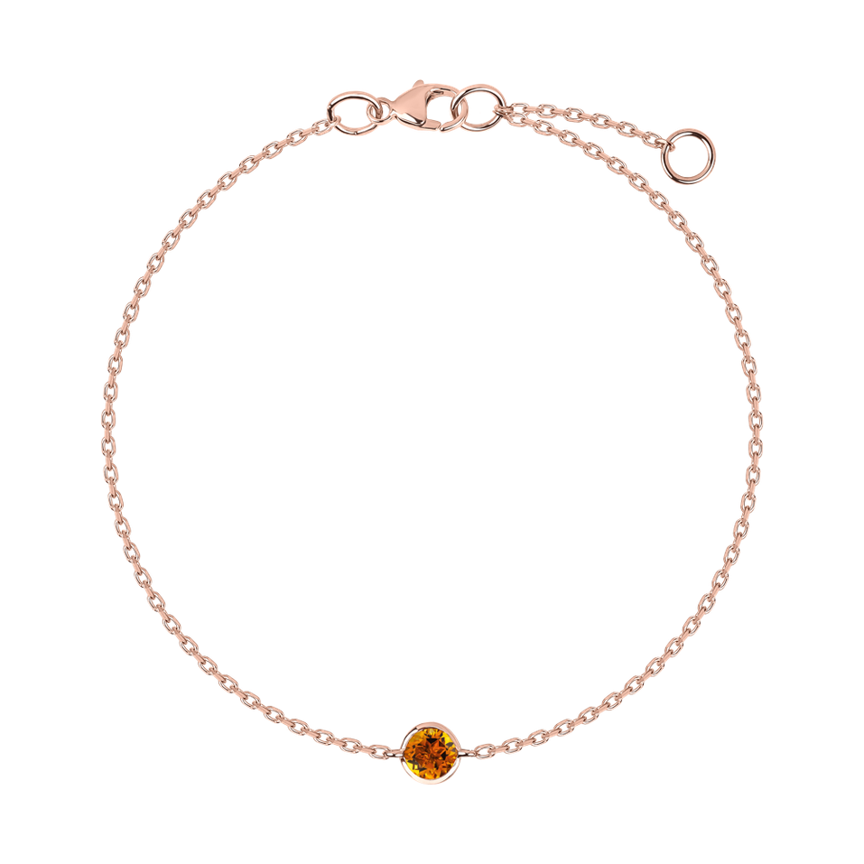 Bracelet with Citrine Neon Dot