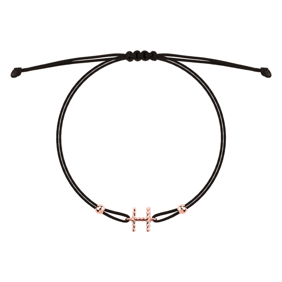 Bracelet Spiral Alphabeth H