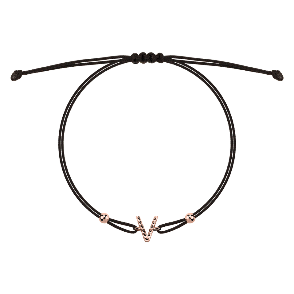 Bracelet Spiral Alphabeth V