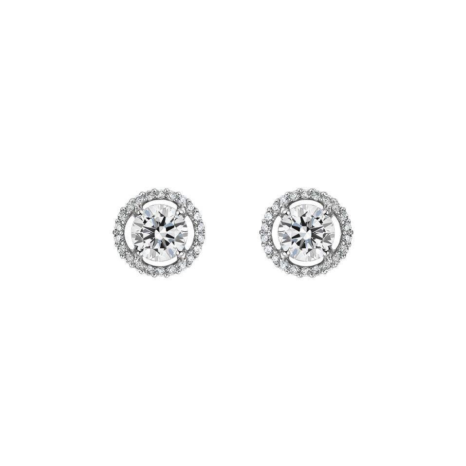 Diamond earrings Circle of Light