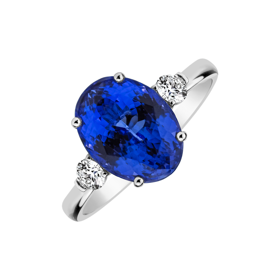 Diamond ring with Tanzanite Marina Bay