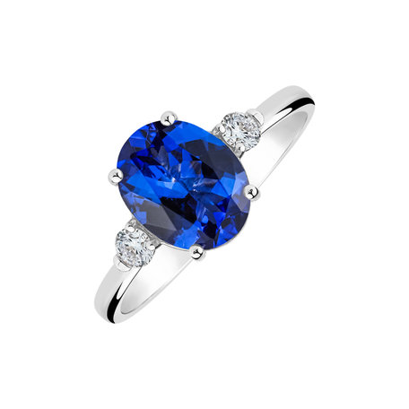 Diamond ring with Tanzanite Marina Bay