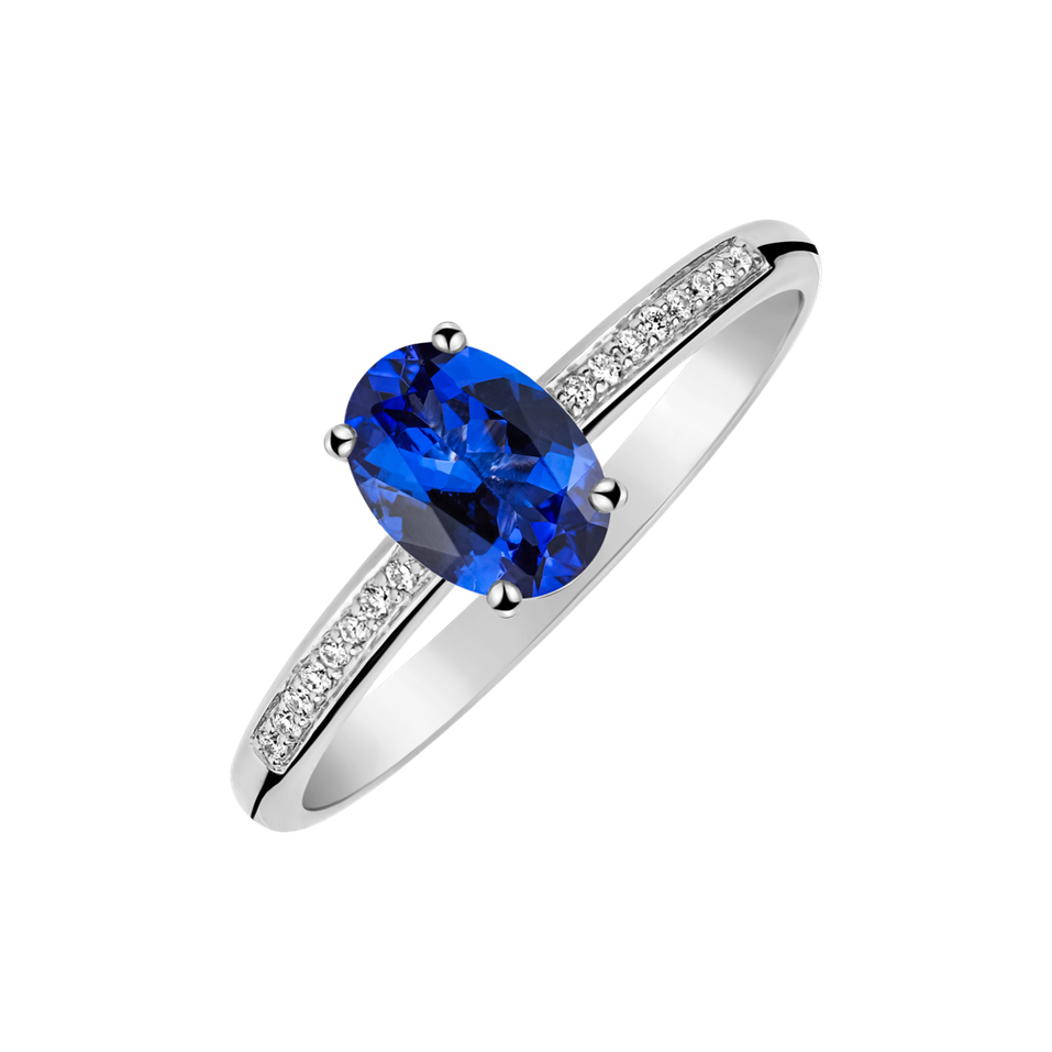 Diamond ring with Tanzanite Pauliene