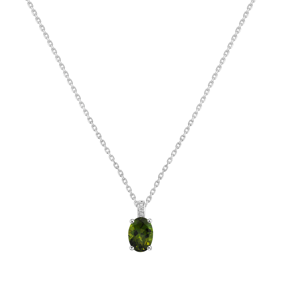 Diamond necklace with Tourmaline Euphemia