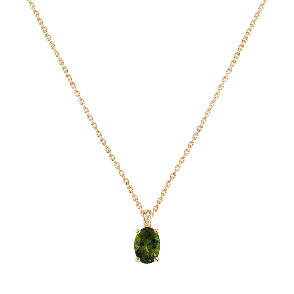 Diamond necklace with Tourmaline Euphemia