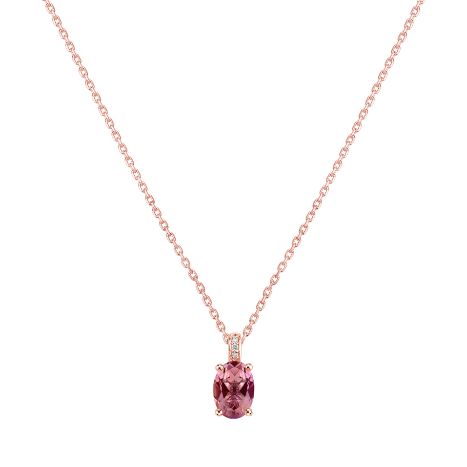 Diamond necklace with Tourmaline Euphemia