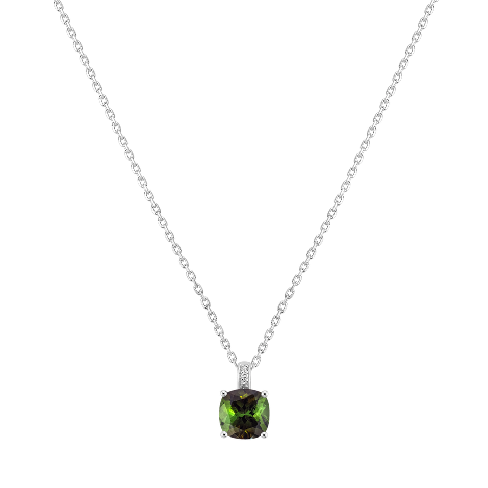 Diamond necklace with Tourmaline Linnea