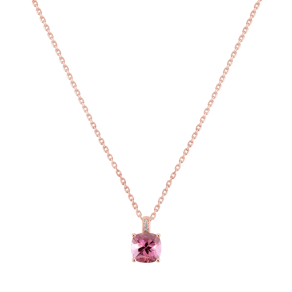 Diamond necklace with Tourmaline Linnea