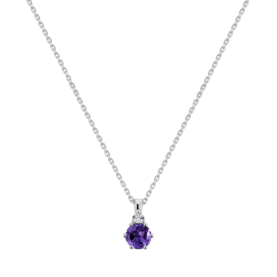 Diamond necklace with Amethyst Diamara