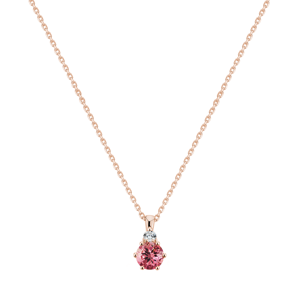 Diamond necklace with Tourmaline Diamara