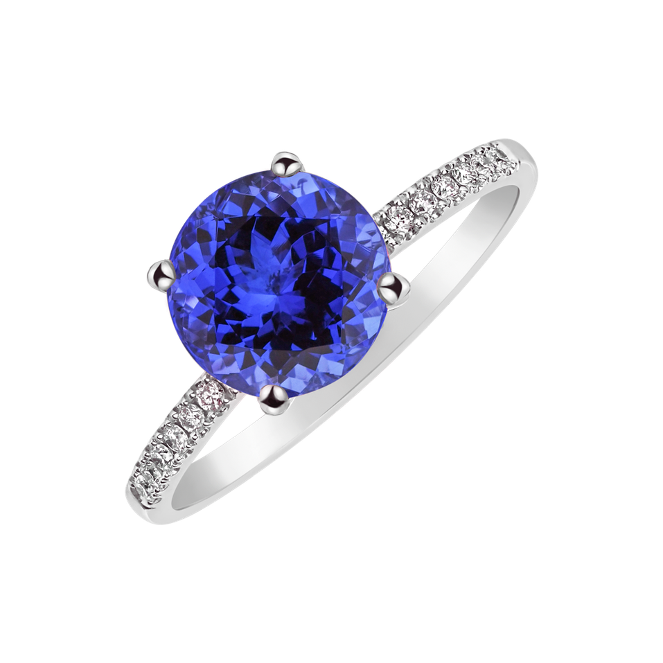 Diamond ring with Tanzanite Bethy