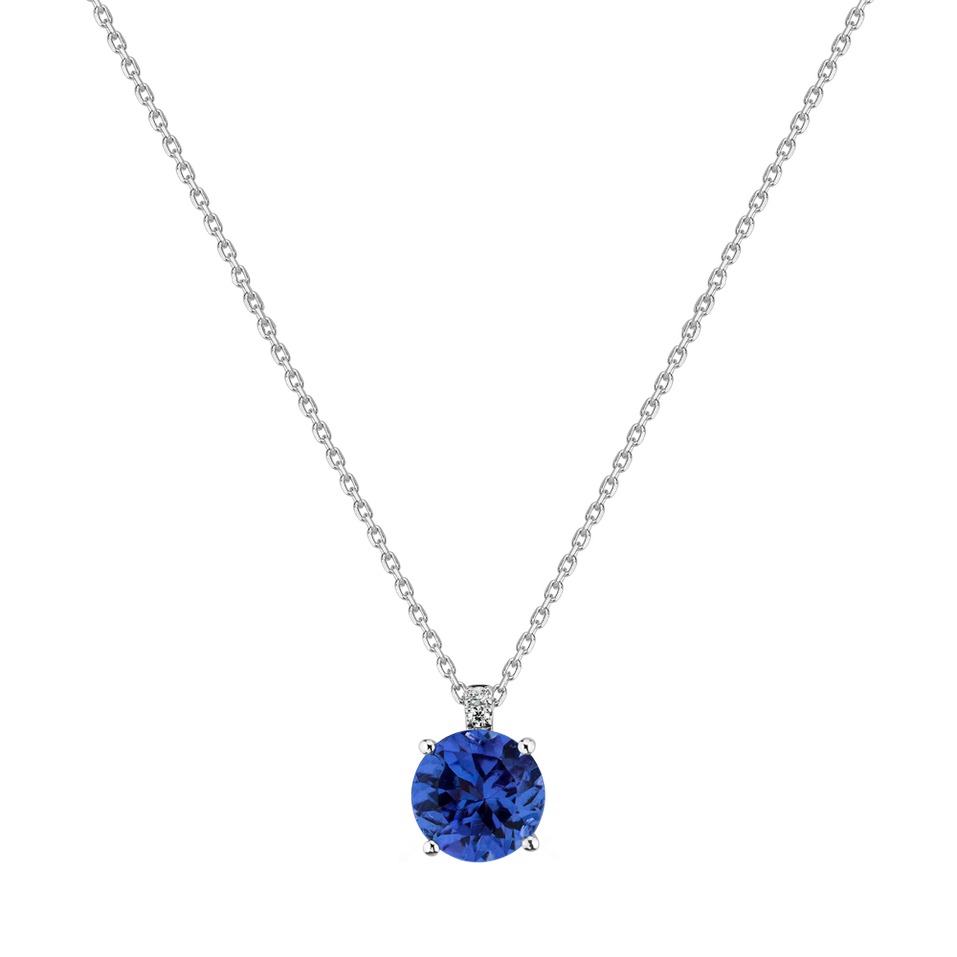 Diamond necklace with Tanzanite Bethy