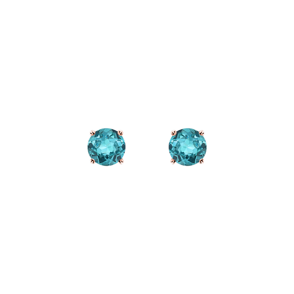 Earrings with Apatite Orbs