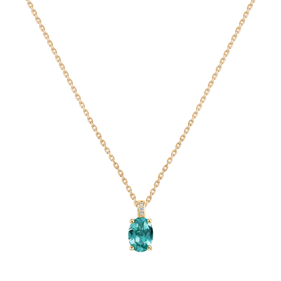 Diamond necklace with Apatite Euphemia