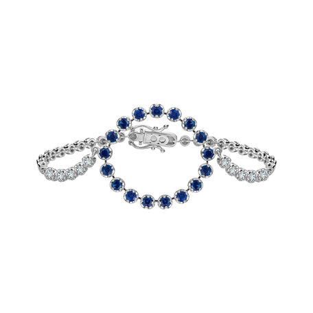 Diamond bracelet with Sapphires Lourdes