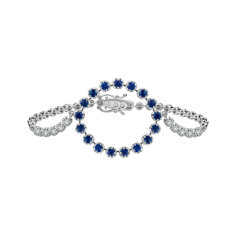 Diamond bracelet with Sapphires Lourdes