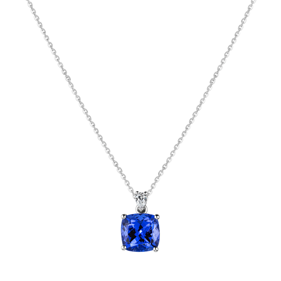 Diamond necklace with Tanzanite Marigold