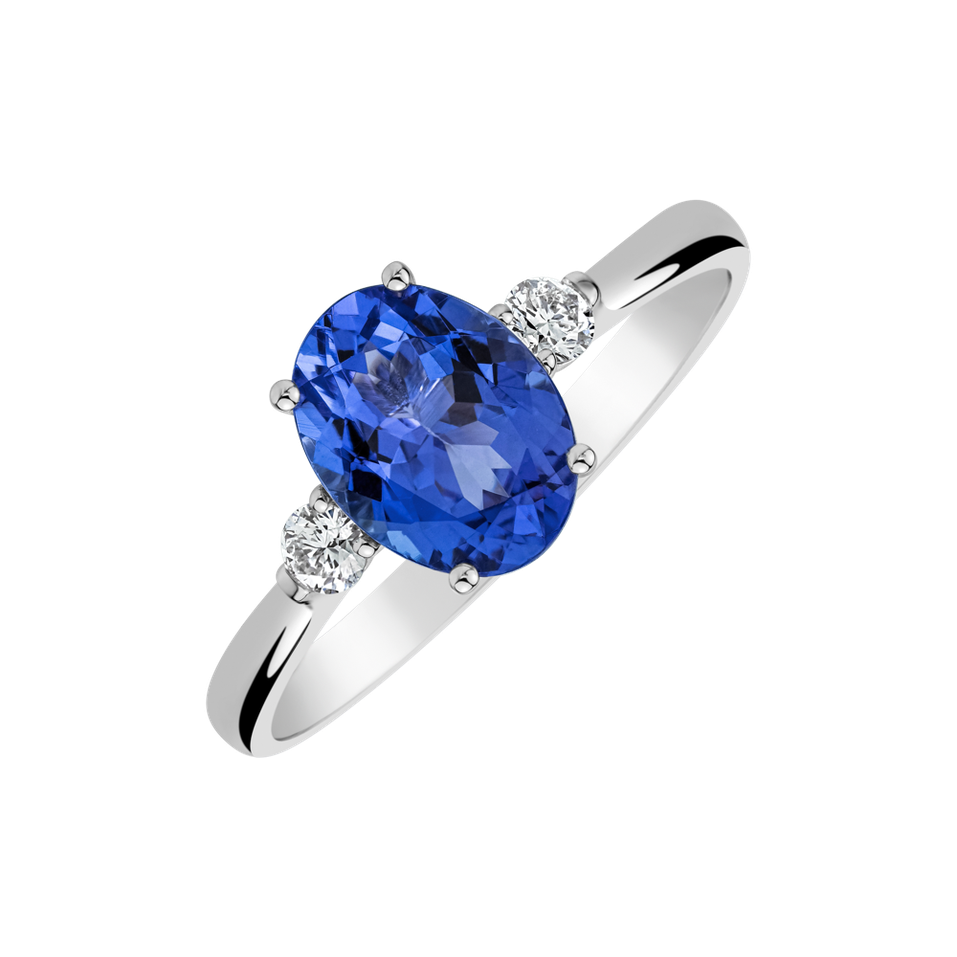 Diamond ring with Tanzanite Marina Bay