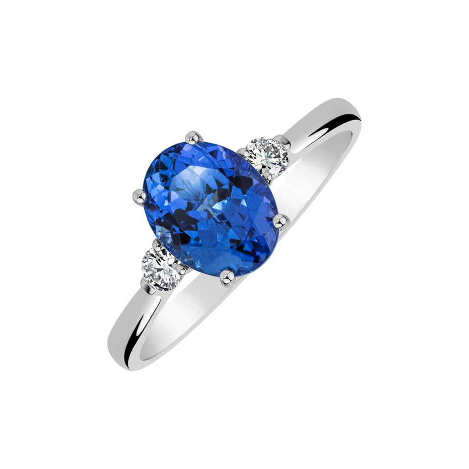 Diamond ring with Tanzanite Marina Bay