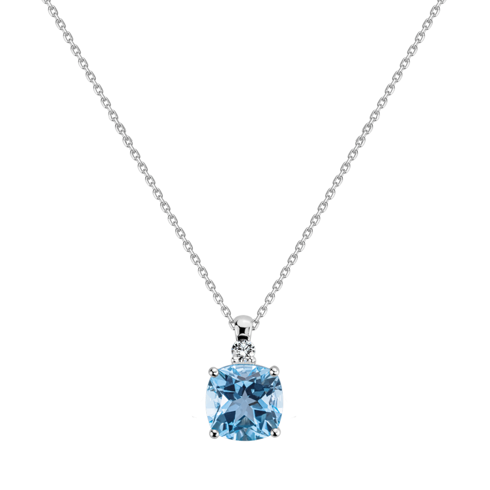 Diamond necklace with Topaz The Duchess