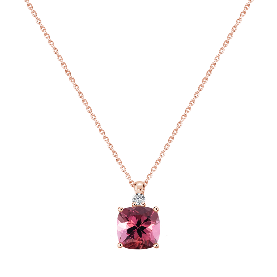 Diamond necklace with Tourmaline The Duchess