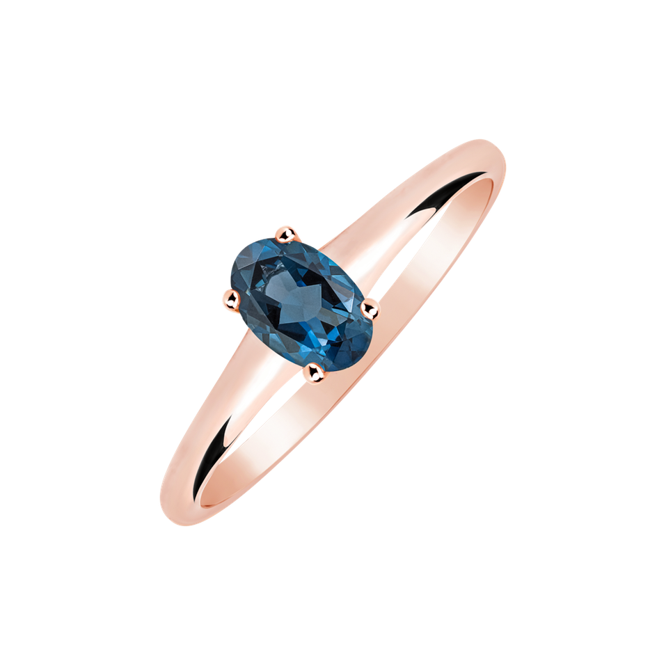 Ring with Topaz Mystic Abyss