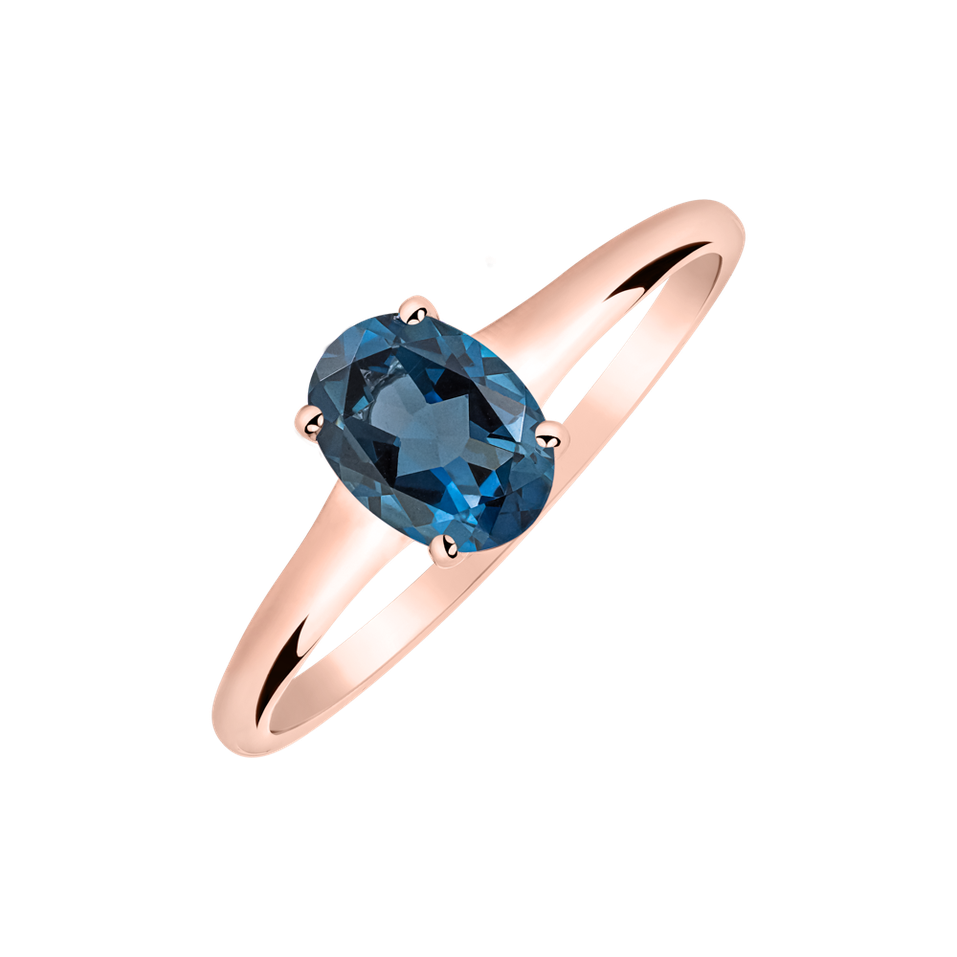 Ring with Topaz Mystic Abyss