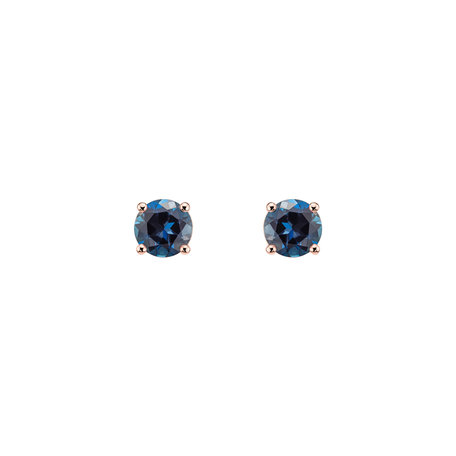 Earrings with Topaz Orbs