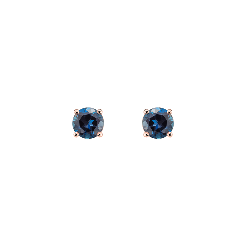 Earrings with Topaz Orbs