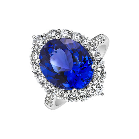 Diamond ring with Tanzanite Tanzania Treasure