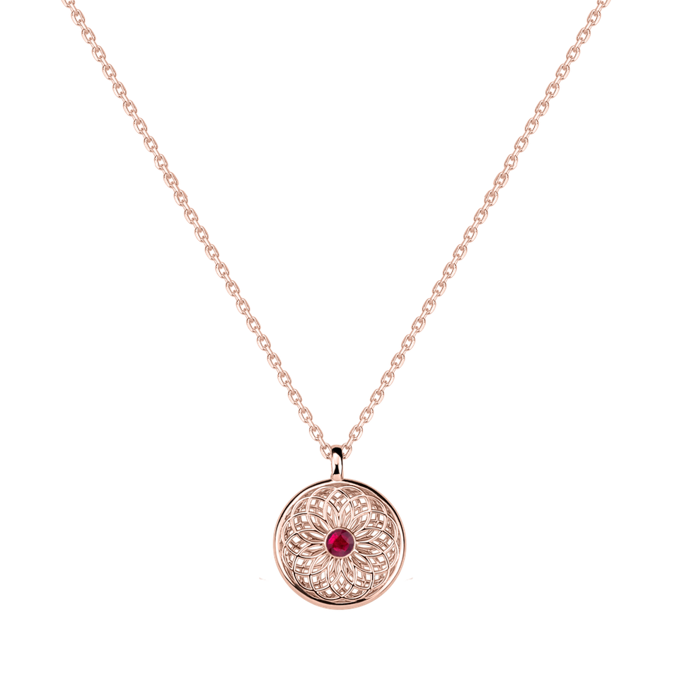 Necklace with Ruby Mirelleon