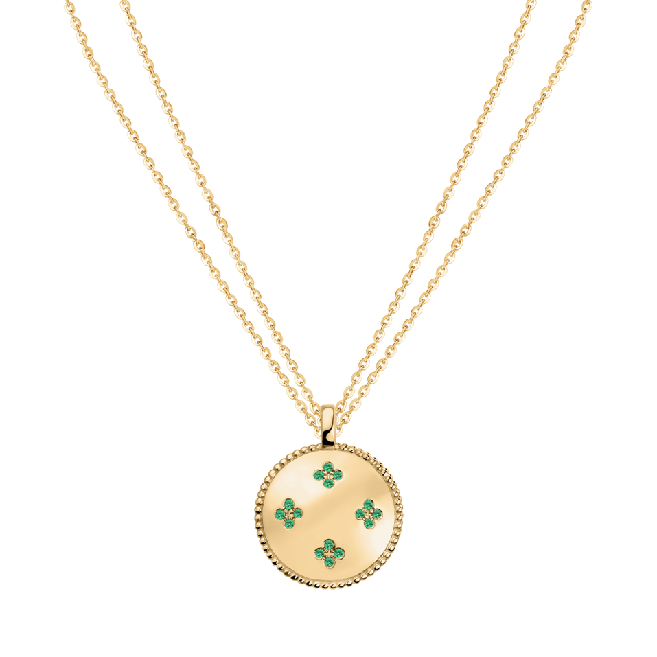 Necklace with Emeralds Aveline