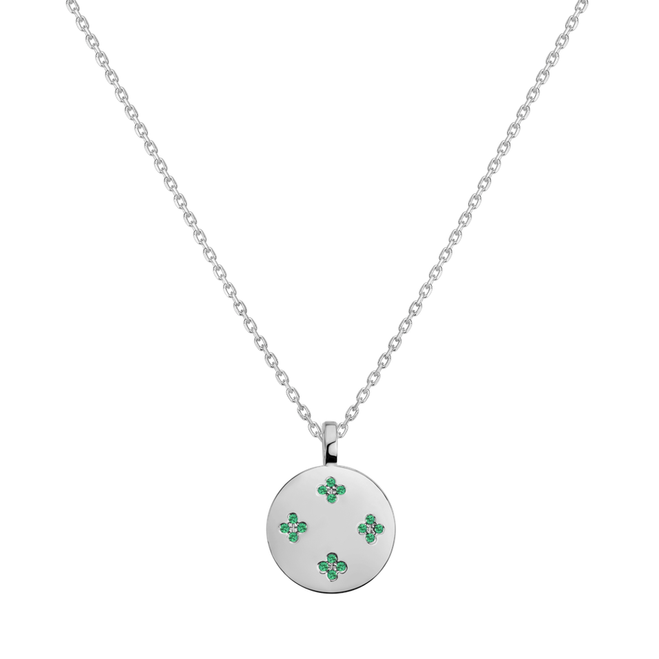 Necklace with Emeralds Aveline