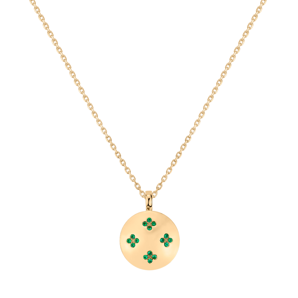 Necklace with Emeralds Aveline