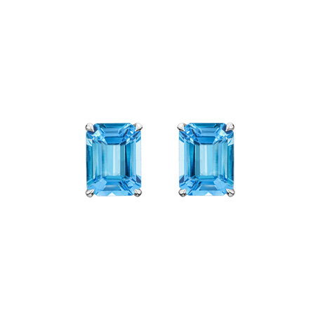 Earrings with Topaz Vaeloria