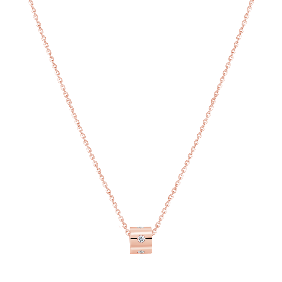 Diamond necklace Glittering Line