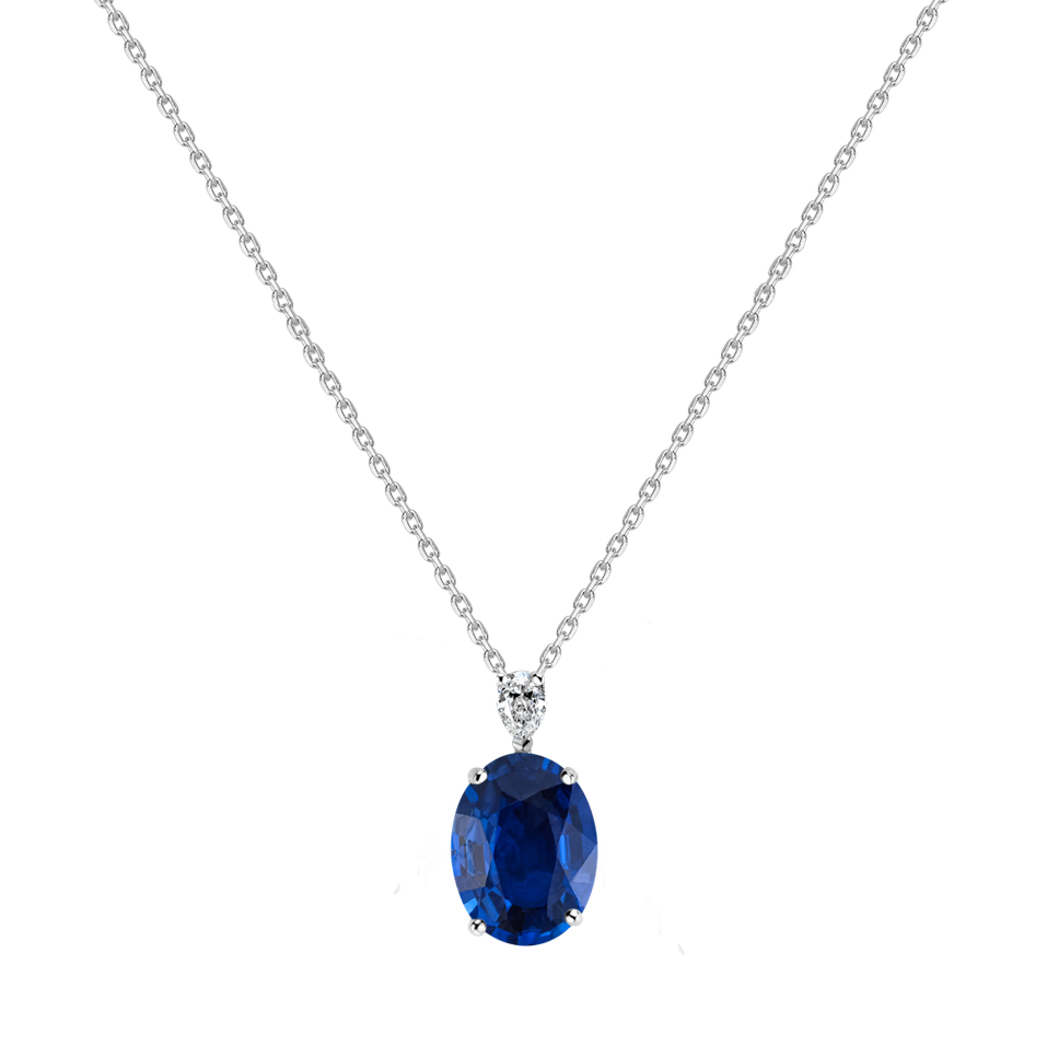 Diamond necklace with Sapphire Élise