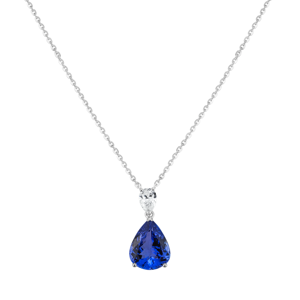 Diamond necklace with Tanzanite Whisper of Avalon